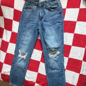 KanCan Blue Distressed Boyfriend Jeans